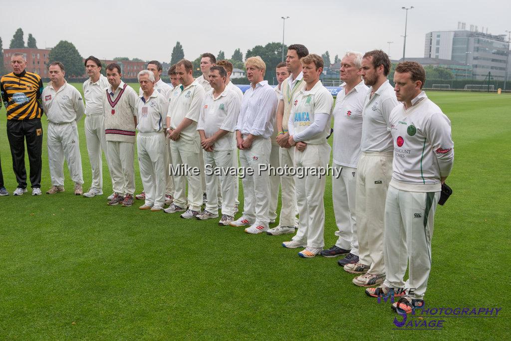 20170627-0134.jpg - Teams pay respects to Grenfell Tower victims at Lashings All Stars vs House Of Commons & Lords, 26th June 2017 Grenfell Tower Fundraising Cricket Event at Latymer Upper School Playing Fields, London.