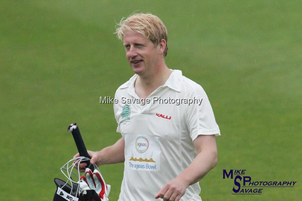 20170627-0634.jpg - Joseph Johnson MP at Lashings All Stars vs House Of Commons & Lords, 26th June 2017 Grenfell Tower Fundraising Cricket Event at Latymer Upper School Playing Fields, London.