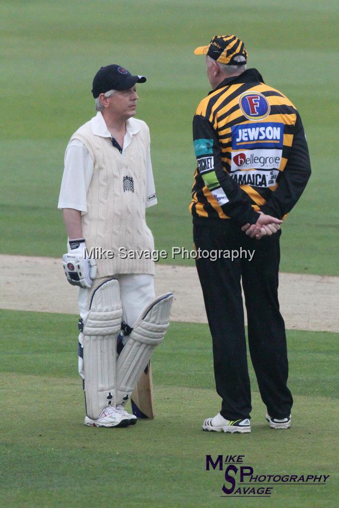 20170627-0709.jpg - Richard Graham MP with John Emburey at Lashings All Stars vs House Of Commons & Lords, 26th June 2017 Grenfell Tower Fundraising Cricket Event at Latymer Upper School Playing Fields, London.