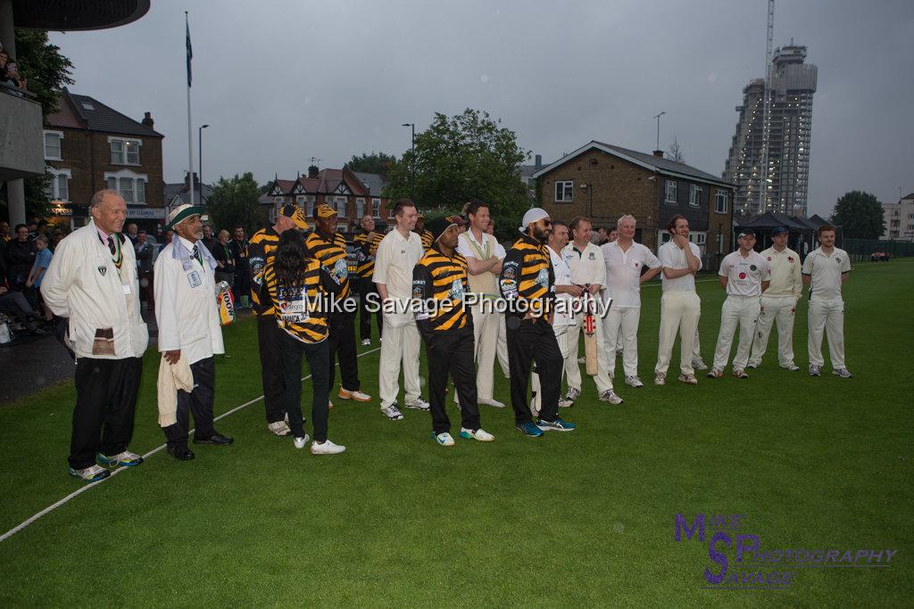 20170627-0946.jpg - Team Members at Lashings All Stars vs House Of Commons & Lords, 26th June 2017 Grenfell Tower Fundraising Cricket Event at Latymer Upper School Playing Fields, London.