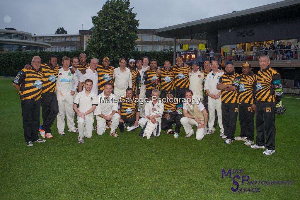 20170627-0953.jpg - Teams at Lashings All Stars vs House Of Commons & Lords, 26th June 2017 Grenfell Tower Fundraising Cricket Event at Latymer Upper School Playing Fields, London.