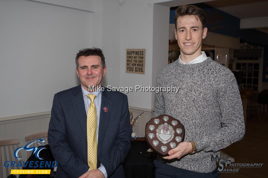 20171210-0033.jpg - Jake Wade Hill Climb Champion Men - GCC 2017 Awards Evening, The See-Ho, Gravesend, Kent. 10-Dec-2017.